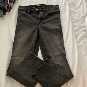 Like New cropped black Express Jeans!